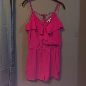 Hot pink romper